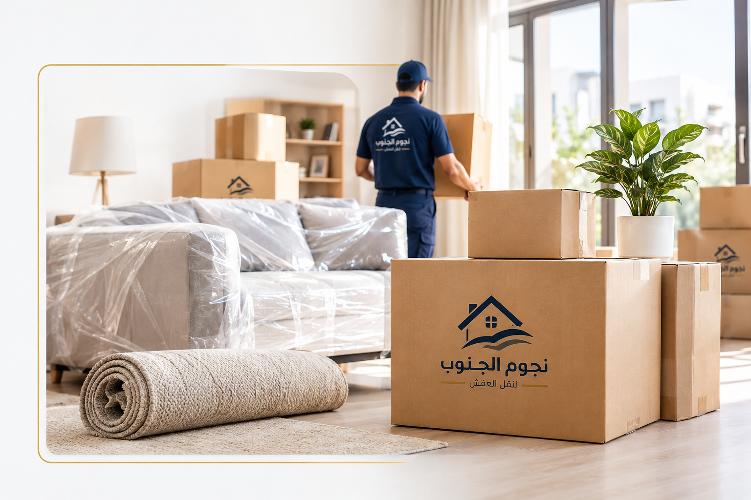 تغليف الأثاث وتجهيز صناديق نقل العفش